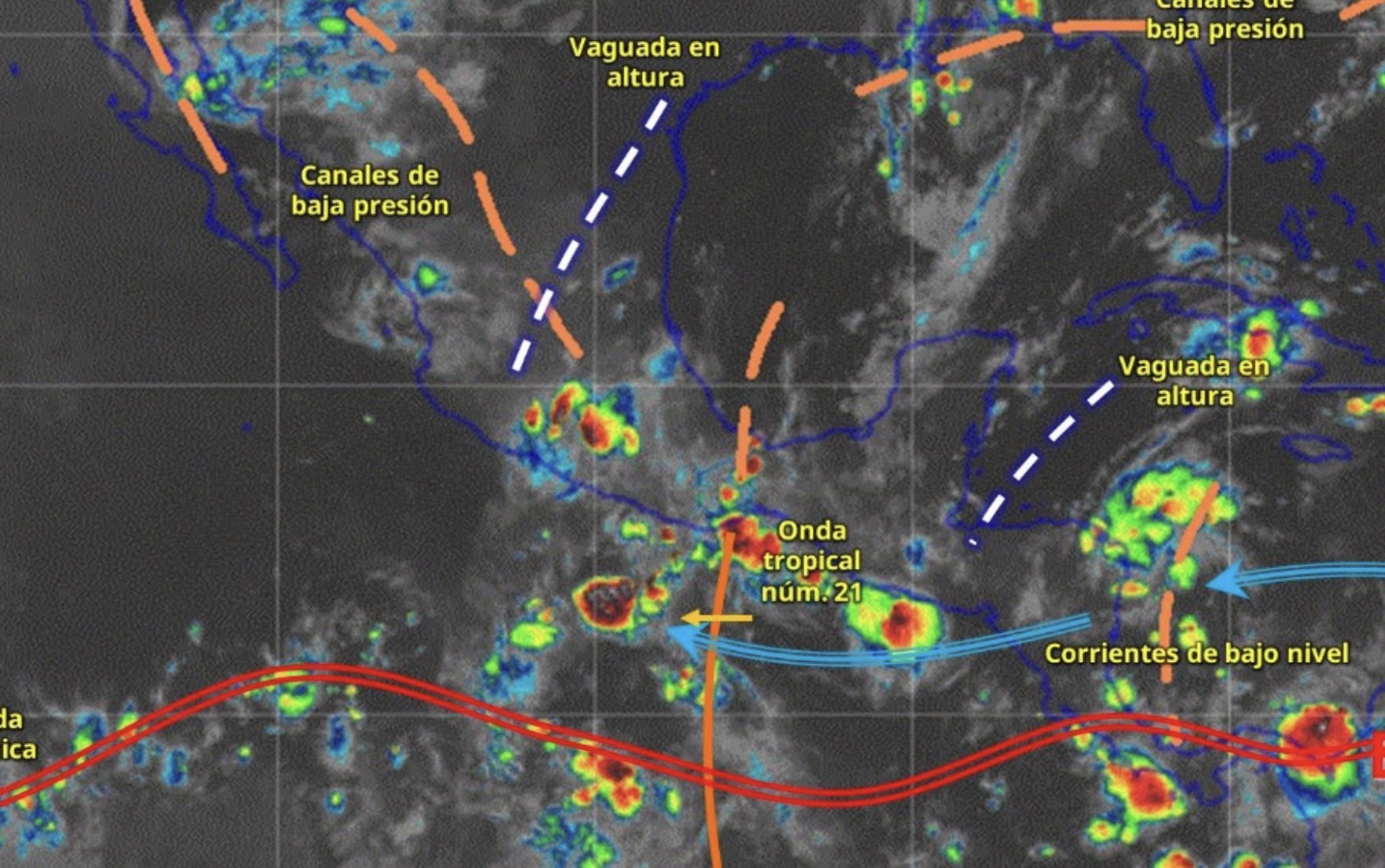 Pronostican lluvias intensas para este martes en Nayarit por efectos del monzón mexicano